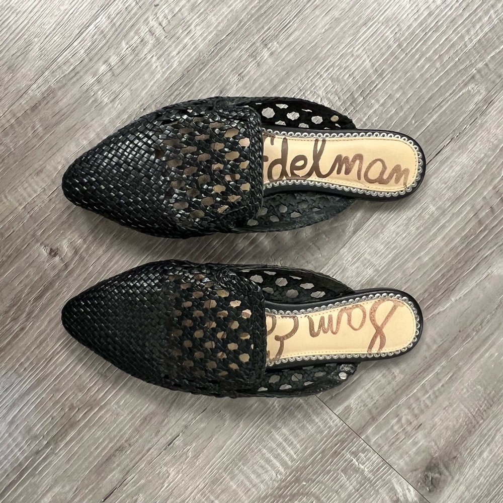 Sam Edelman Black Mules